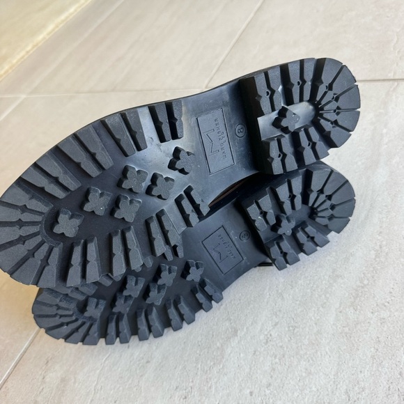 Mark Fisher Izzie Genuine Shearling Lug Sole Laceup Boots Bootie Size 8 - Picture 11 of 12